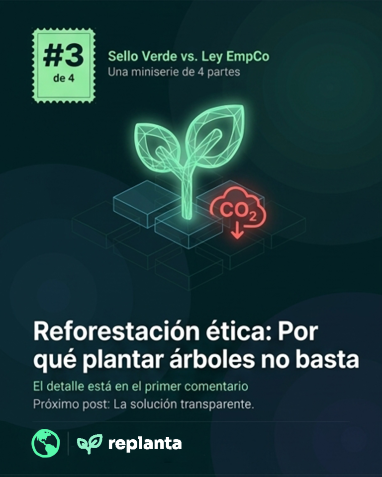 Plantar árboles ya no basta: El nuevo marco legal europeo sobre los créditos de carbono y las eco-etiquetas propias